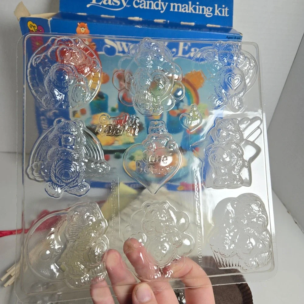 Vintage 1983 Sweet & Easy Care Bears Candy Making Kit Lollipop Mold Complete